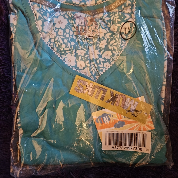 Muk Luks Other - Muk Luks Turquoise Floral  Set
